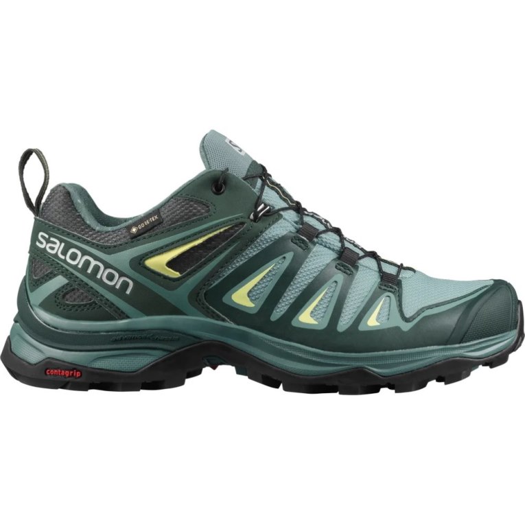 Tênis De Caminhada Salomon X Ultra 3 GTX Feminino Verdes | PT M48275